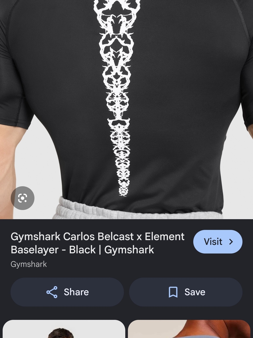Gymshark CARLOS BELCAST Baselayer Tee - Picture 5 of 9